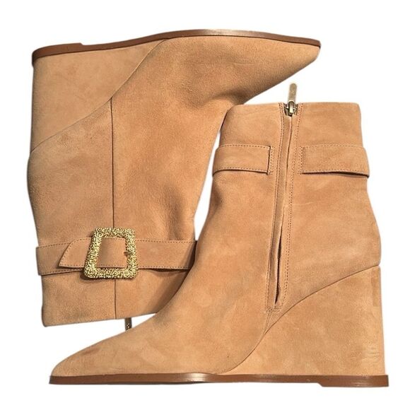 Sam Edelman Tan Leather Suede Ankle Boots(Size 10.5M) - Picture 4 of 14